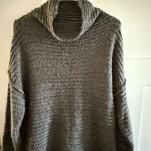 Aerie Charcoal Knit Cardigan